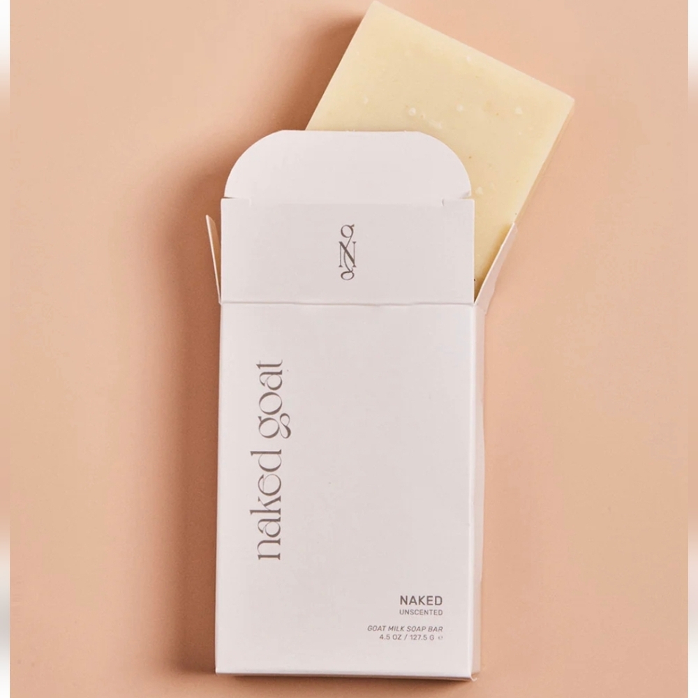 Naked Goat Unscented Soap Bar-NIB